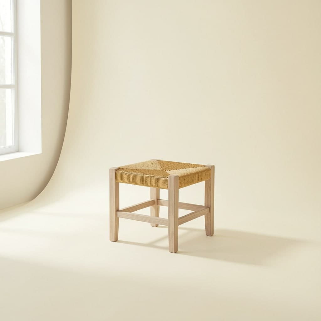 Rush Low Stool, image 1